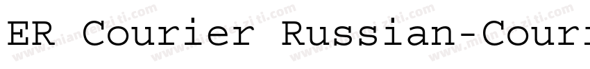 ER Courier Russian-Courier字体转换